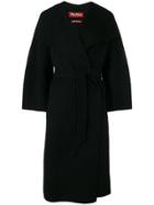 Max Mara Studio Belted Midi Coat - Black