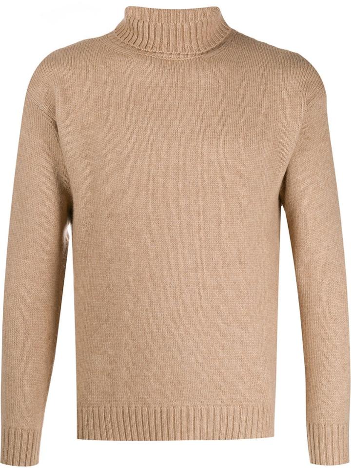Laneus Rollneck Knit Sweater - Neutrals