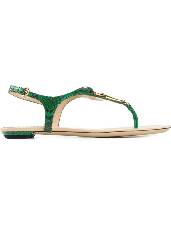 Gucci Vintage Horse Bit Thong Sandals