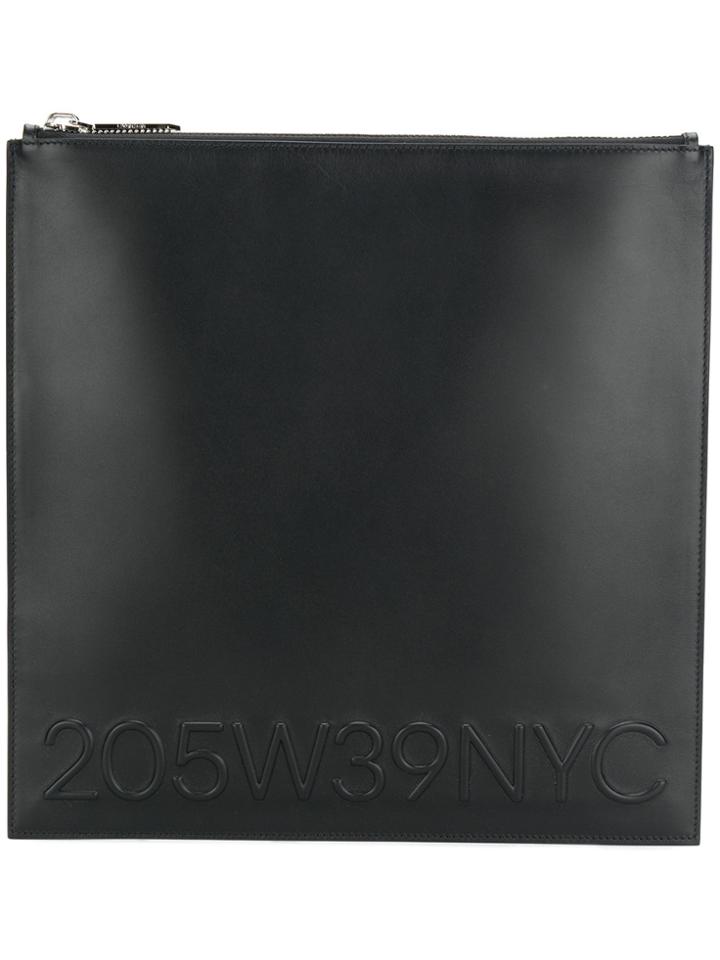 Calvin Klein Embossed Logo Pouch - Black