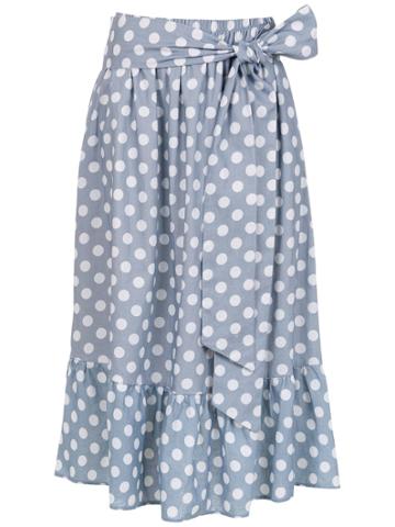 Cruise Linen Midi Fortaleza Skirt - Blue