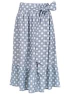 Cruise Linen Midi Fortaleza Skirt - Blue