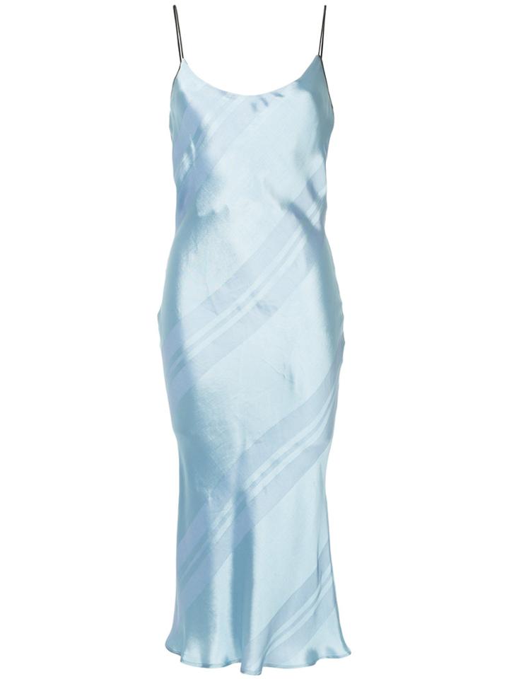 Christopher Esber Striped Pattern Midi Dress - Blue