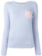 Chinti And Parker One Pocket Jumper, Women's, Size: Small, Blue, Cashmere