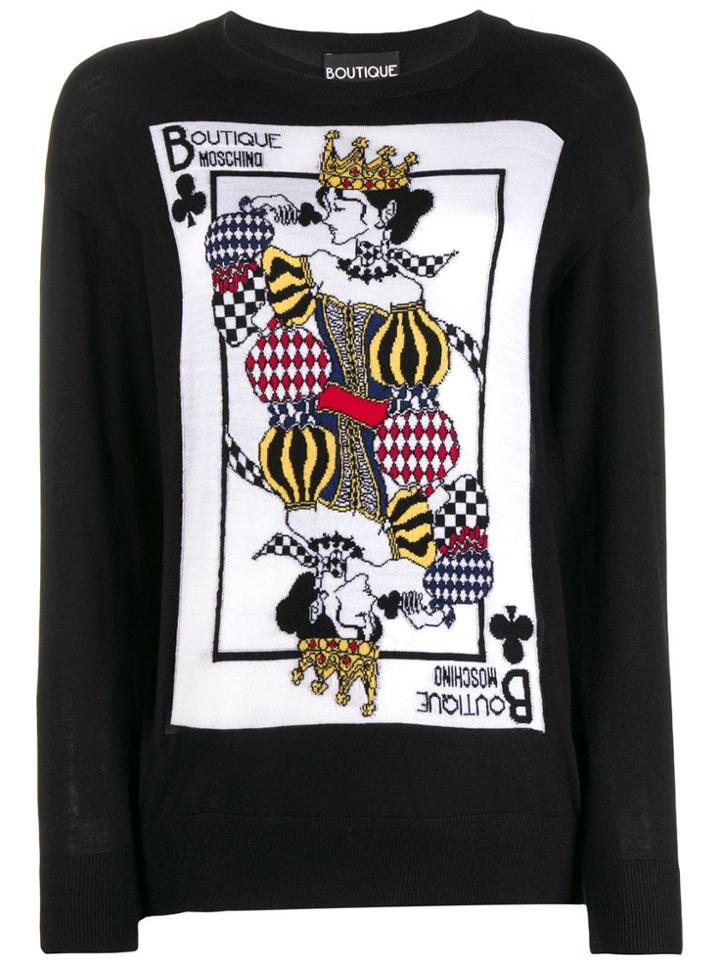 Boutique Moschino Fantasy Knit Top - Black