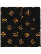 Billionaire Logo Embroidered Scarf - Black