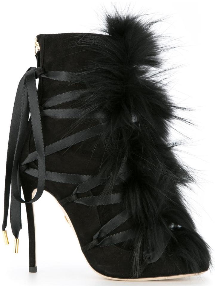 Dsquared2 Faux-fur Embellished Boots - Black