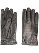 Emporio Armani Logo Embossed Gloves - Black