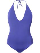 Onia - Nina Halter One-piece - Women - Nylon/spandex/elastane - M, Pink/purple, Nylon/spandex/elastane