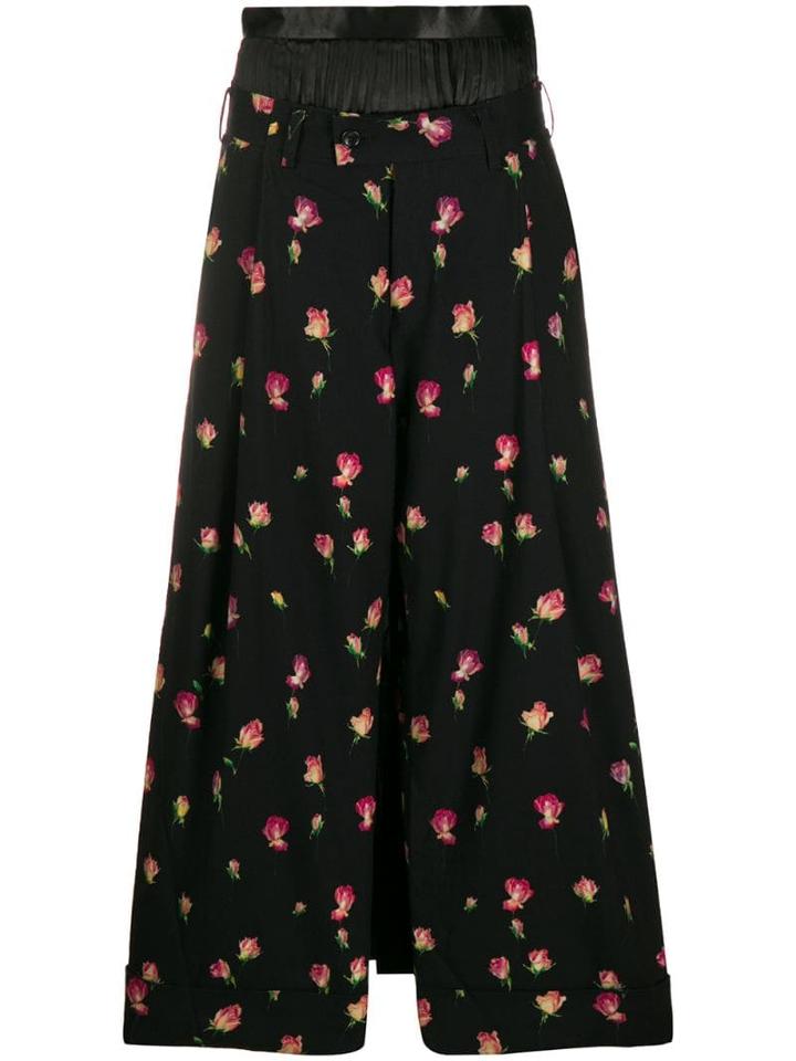 Junya Watanabe Deconstructed Palazzo Trousers - Black