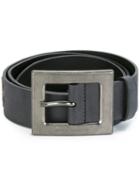 Dolce & Gabbana Sicilian Man Patch Belt, Men's, Size: 100, Black, Leather