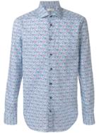 Etro Floral Print Fitted Shirt - Blue