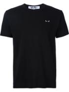 Comme Des Garçons Play Heart Appliqué T-shirt, Men's, Size: S, Black, Cotton