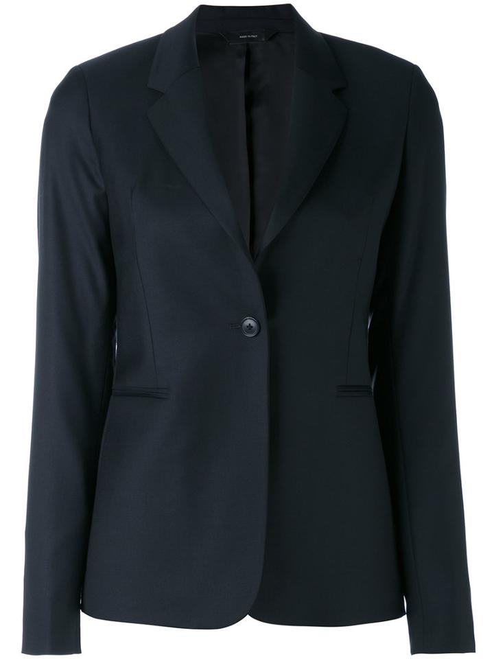 Paul Smith - Single Button Blazer - Women - Cupro/wool - 42, Black, Cupro/wool