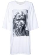 Strateas Carlucci - Oversized Printed T-shirt - Women - Cotton - M, White, Cotton