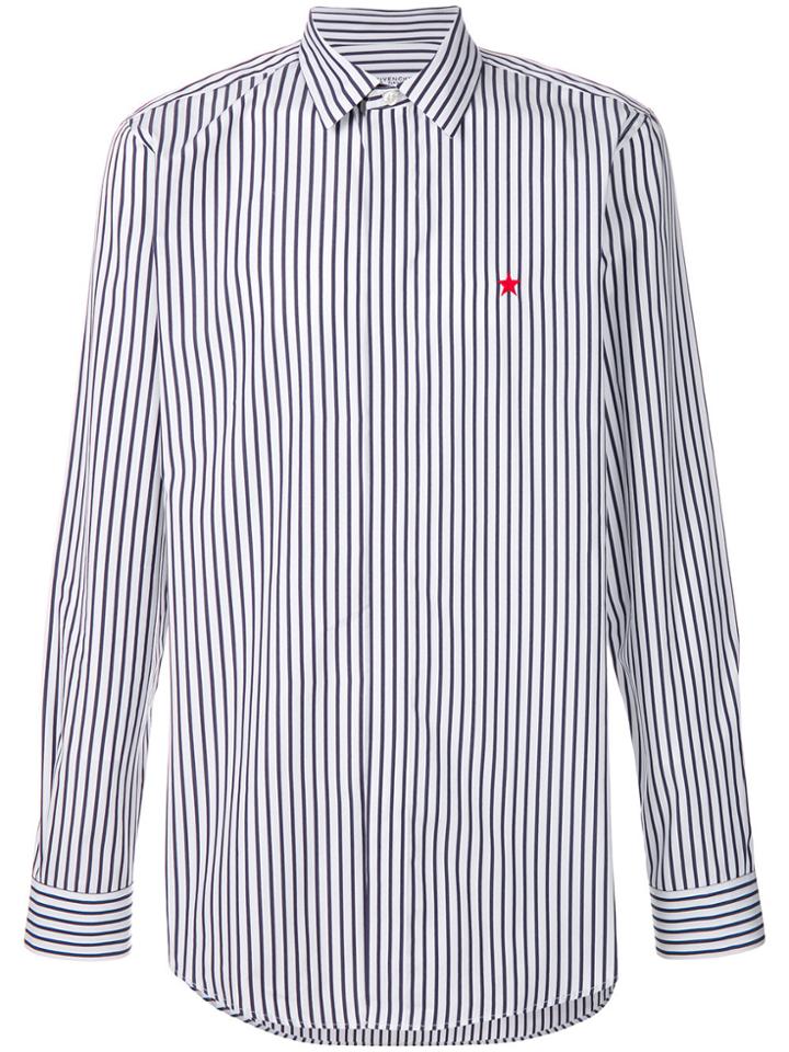 Givenchy Striped Long-sleeve Shirt - Blue