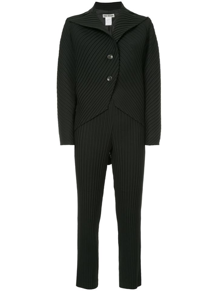 Issey Miyake Vintage Two-piece Pleated Suit - Black