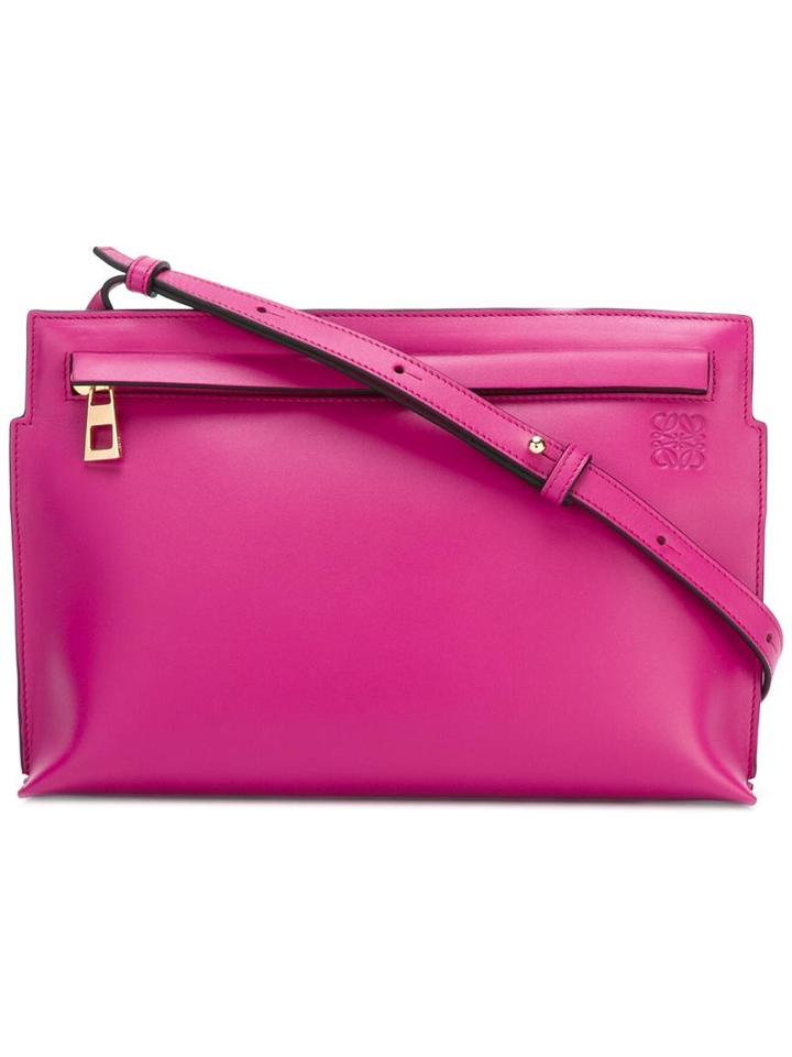 Loewe Zip Up Cross Body Bag, Women's, Pink/purple