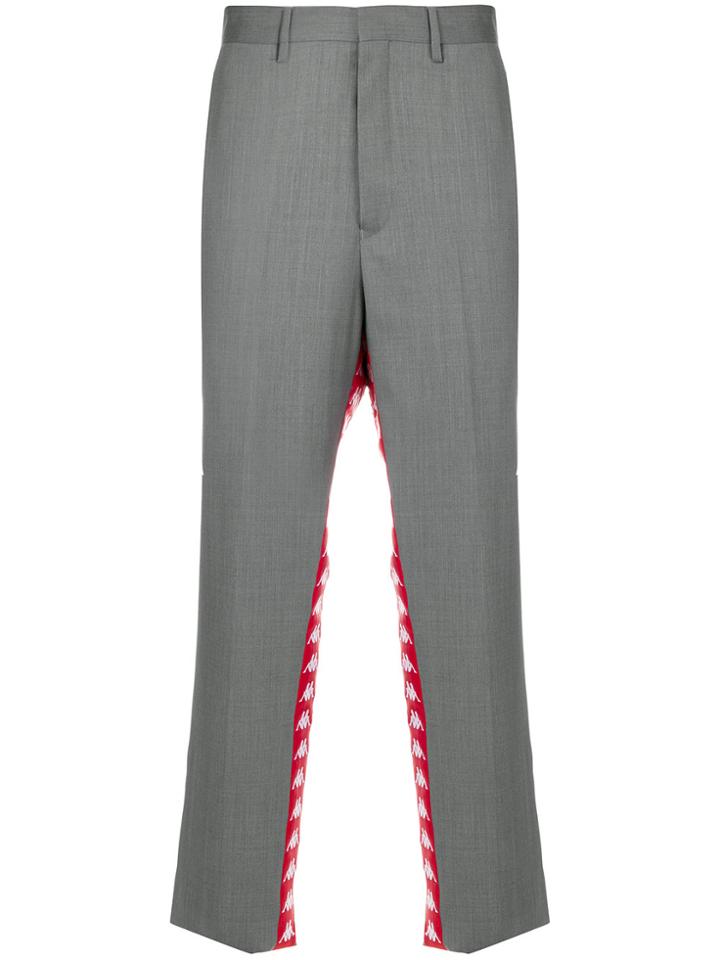 Paura Paura X Kappa Logo Print Trousers - Grey