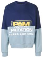 Perks And Mini Two Tone Logo Sweatshirt - Blue