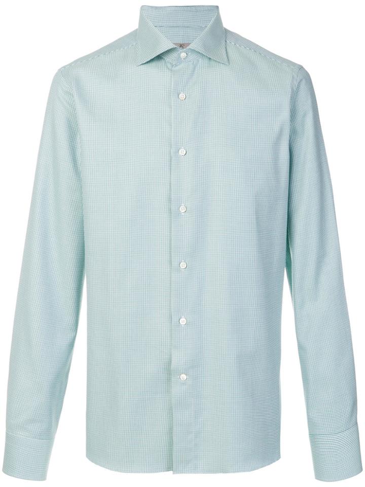 Canali Micro-cube Print - Green