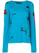 Freecity Mixed Print T-shirt - Blue