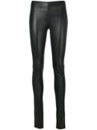 Joseph - Skinny Fit Trousers - Women - Cotton/lamb Skin/spandex/elastane - 36, Black, Cotton/lamb Skin/spandex/elastane