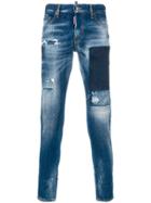 Dsquared2 Distressed Skinny Dan Jeans - Blue