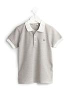 Moncler Kids Classic Polo Shirt, Boy's, Size: 12 Yrs, Grey