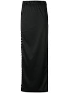 Kappa Logo Stripe Maxi Skirt - Black