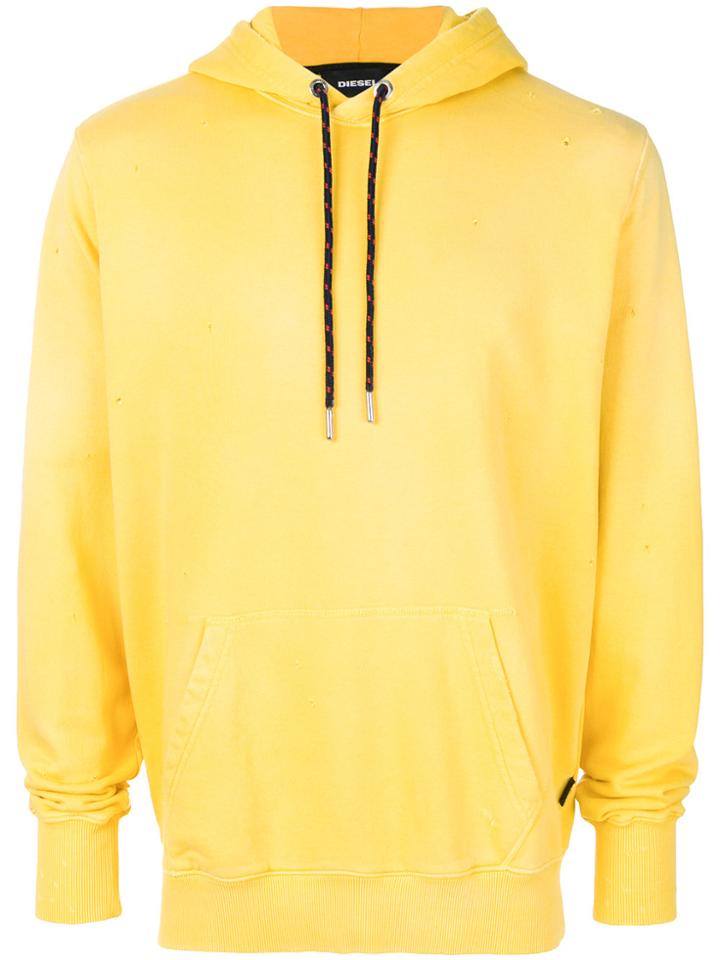 Diesel Faded Hoodie - Yellow & Orange
