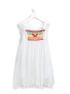 Junior Gaultier Aztec Beaded Dress, Girl's, Size: 12 Yrs, White