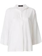 Steffen Schraut Oversized V-neck Shirt - White