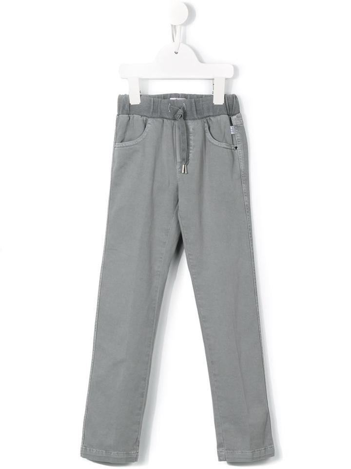 Il Gufo Drawstring Trousers, Boy's, Size: 10 Yrs, Grey