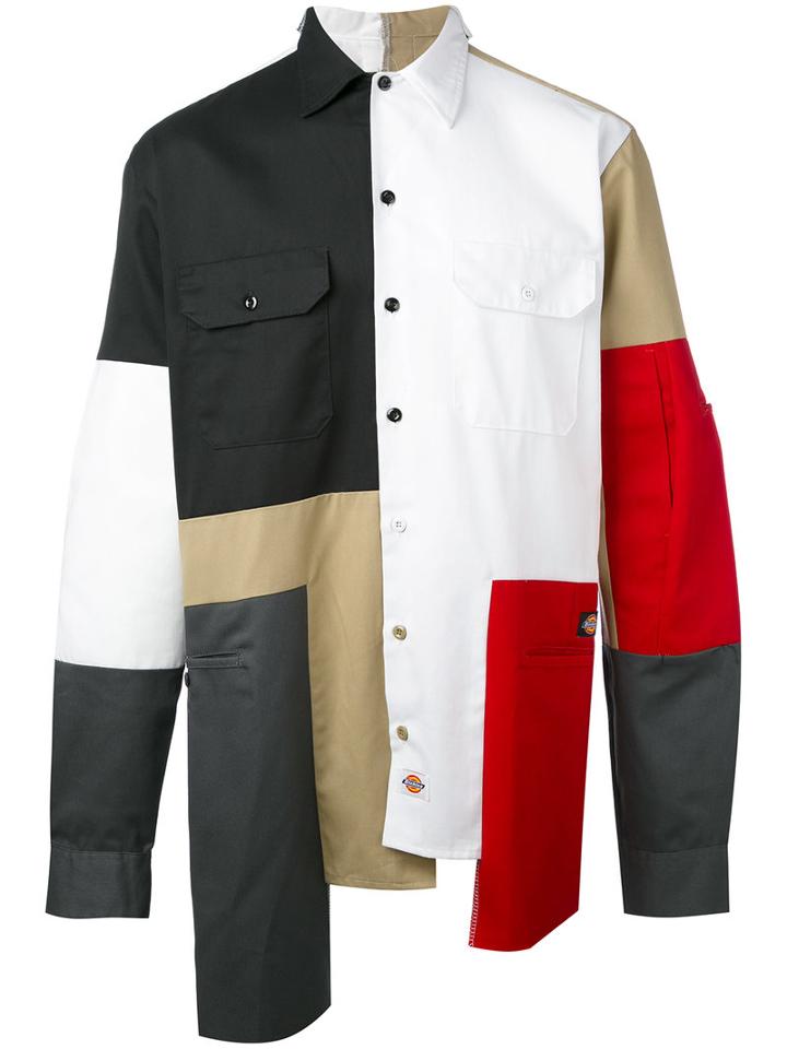 Liam Hodges - Asymmetric Colour Block Shirt - Men - Cotton - S, Cotton