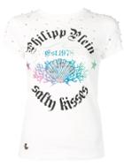 Philipp Plein Rhinestone Embellished T-shirt - White