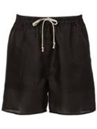 Rick Owens Loose Fit Shorts, Women's, Size: 40, Black, Silk