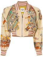 Hermès Pre-owned Cropped Bomber Jacket - White