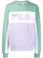 Fila Colour Block Sweatshirt - Purple