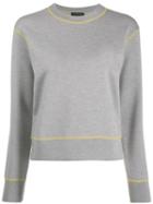 Rag & Bone Contrast-trim Sweater - Grey