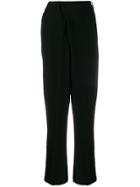 Brag-wette Wide Leg Trousers - Black