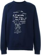 House Of Voltaire Limited Edition Scott King Sweatshirt, Adult Unisex, Size: Large, Blue, Cotton/polyester