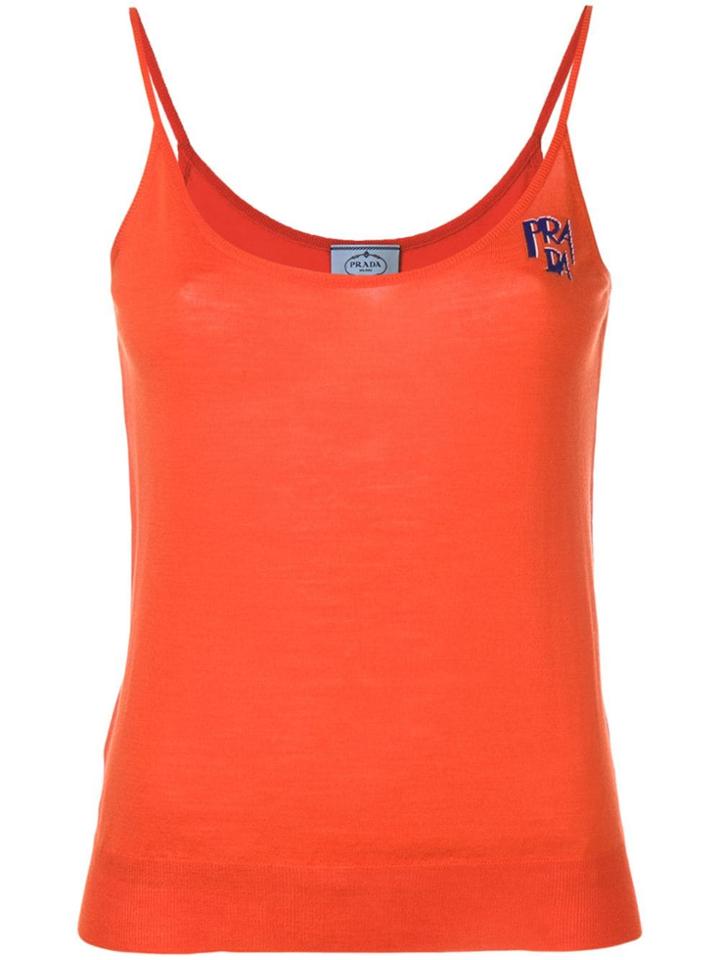 Prada Fine Knit Camisole - Orange