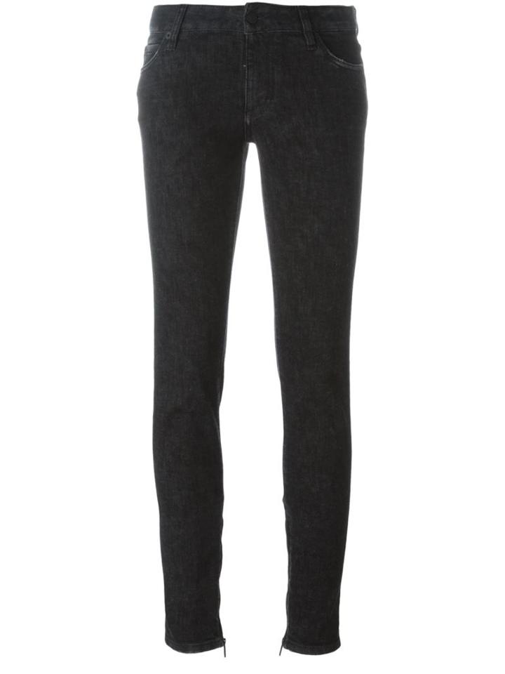 Dsquared2 Skinny Medium Waist Jeans, Women's, Size: 38, Black, Cotton/polyester/polyester