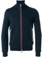 Moncler Striped Trim Sweatshirt, Men's, Size: S, Blue, Cotton