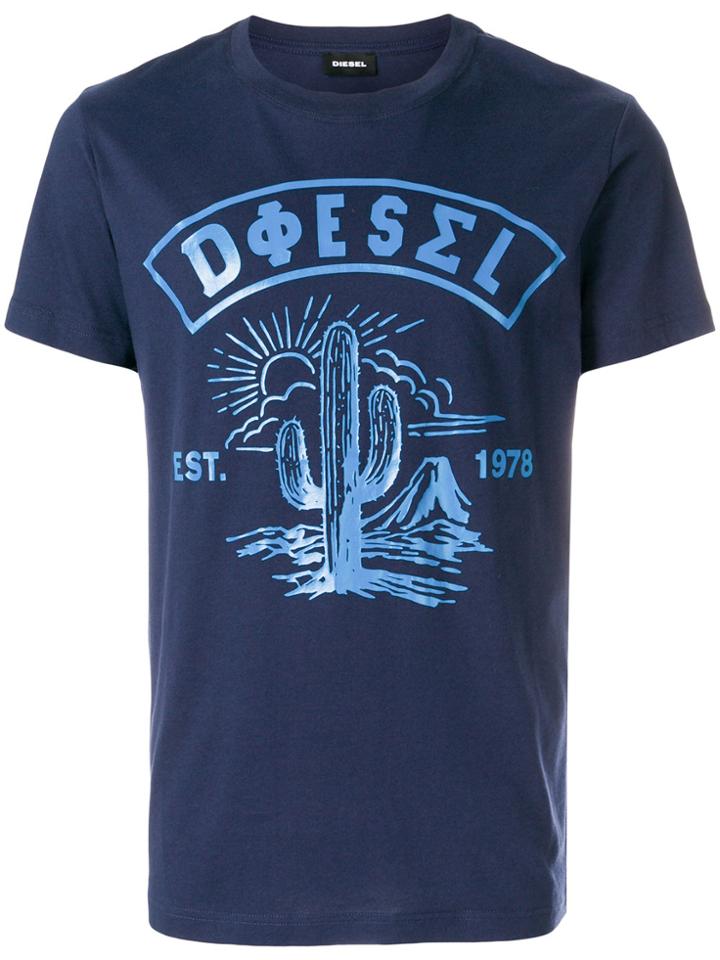Diesel T-diego-sm T-shirt - Blue