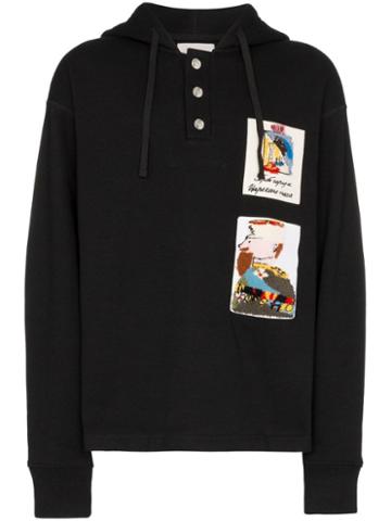 Linder Tatiana Illustration Patch Hoodie - Black