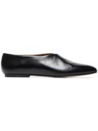 Atp Atelier Ganna Pointed Flat Loafers - Black