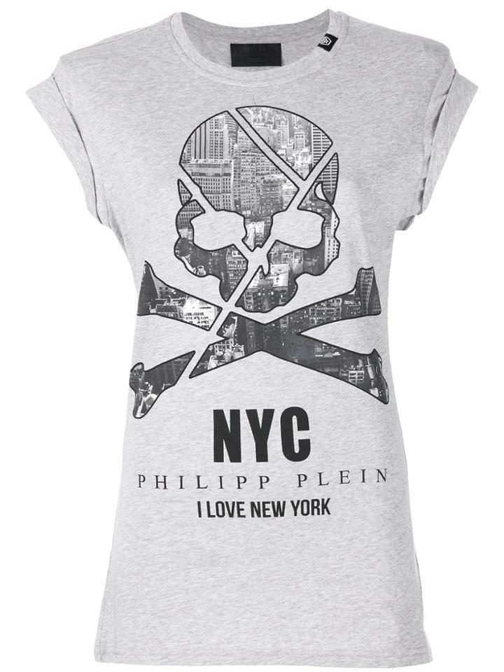 Philipp Plein New York Skull T-shirt - Grey