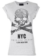 Philipp Plein New York Skull T-shirt - Grey